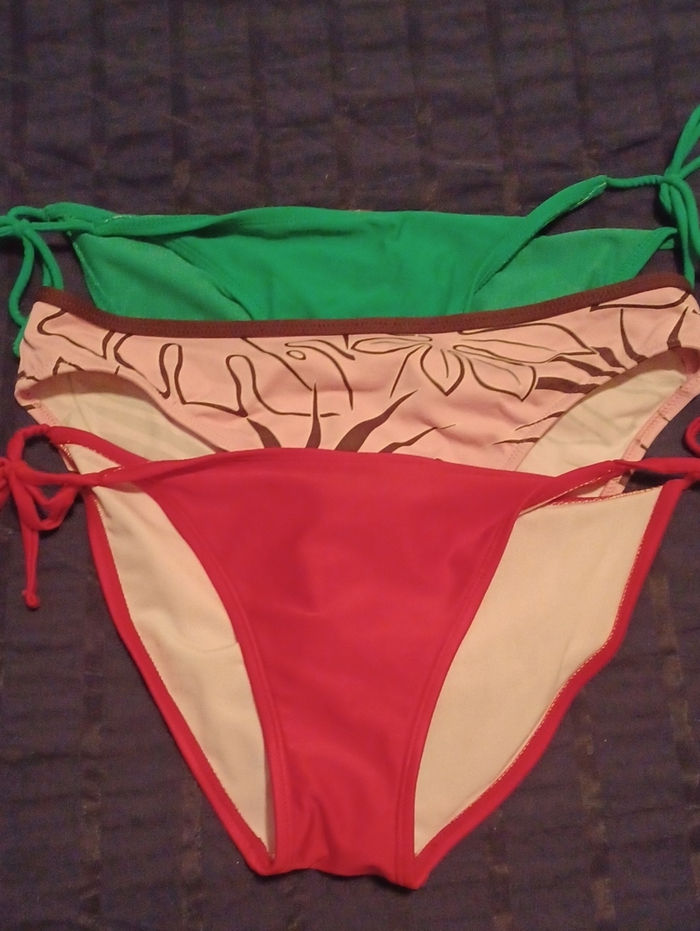 -- 3 Bikini Bottoms Size Medium